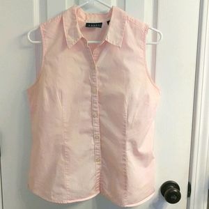Sleeveless button down shirt